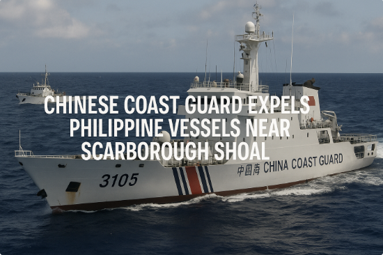 Chinese Coast Guard Expels Philippine Vessels Near Scarborough Shoal” with Exceptional Opportunities for Leading Projects